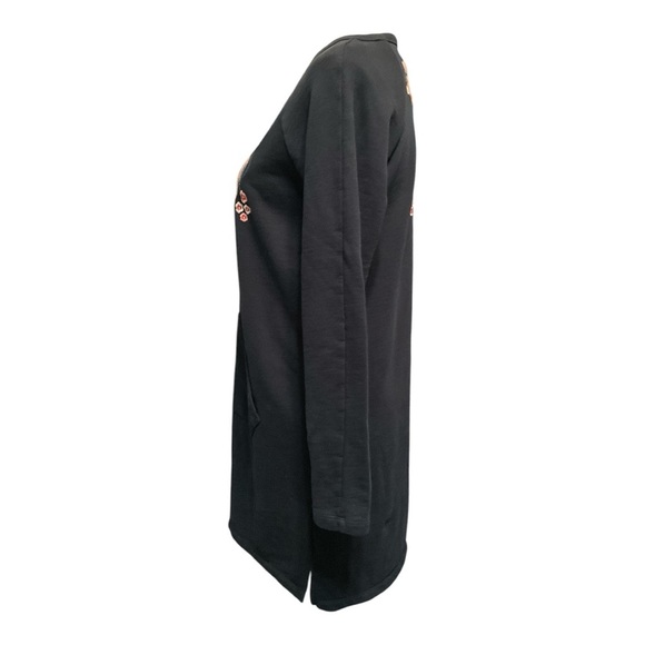 Driftwood Layla Peacock Sweatshirt Dress Size S - Picture 4 of 9